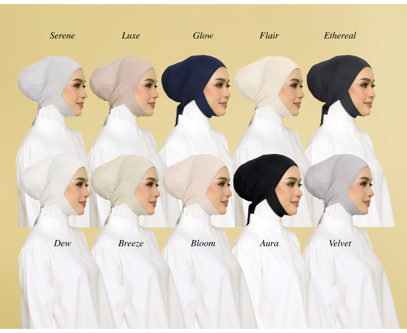 LUNA NONSLIP INNER HJIJAB WITH CHIN COVER