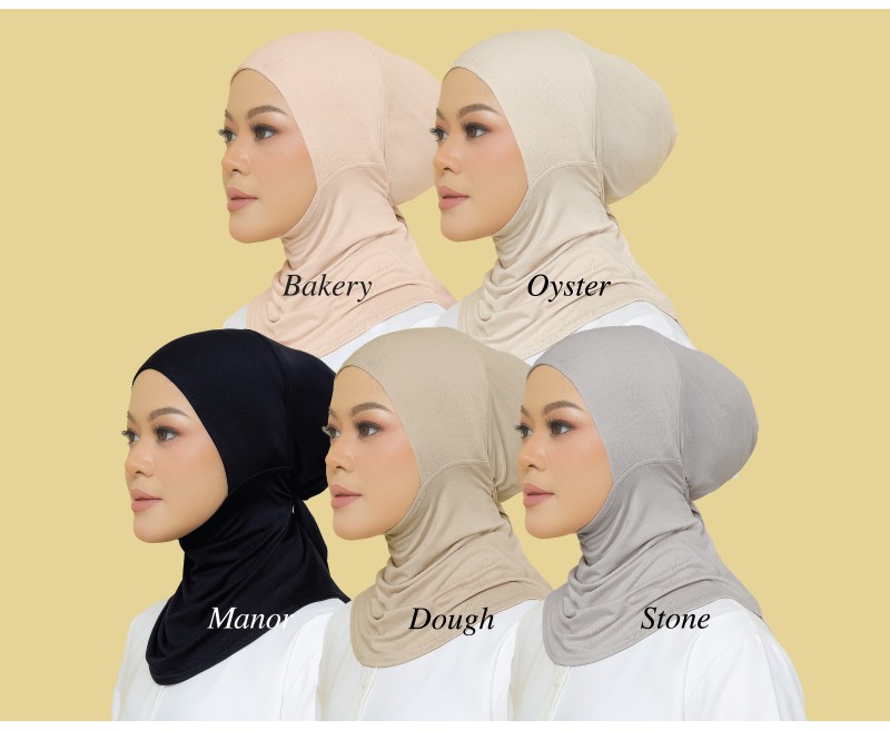NEA FULL COVER TIE BACK BONNET INNER NECK