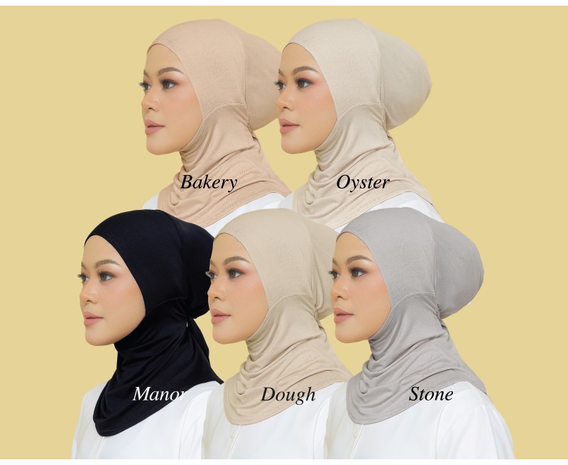 NEA FULL COVER TIE BACK BONNET INNER NECK